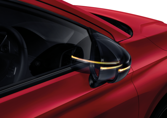 POWER RETRACTABLE DOOR MIRRORS WITH TURNING LIGHTS
